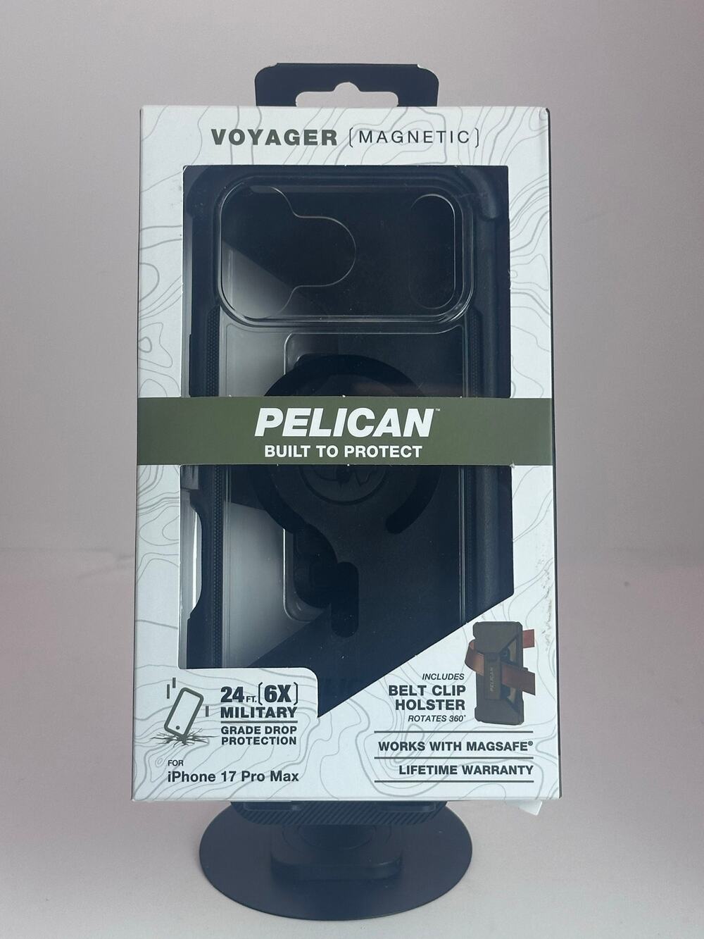 Pelican Voyager Magnetic iPhone 17 Pro Max Black MagSafe Case NWT MSRP: $65.00